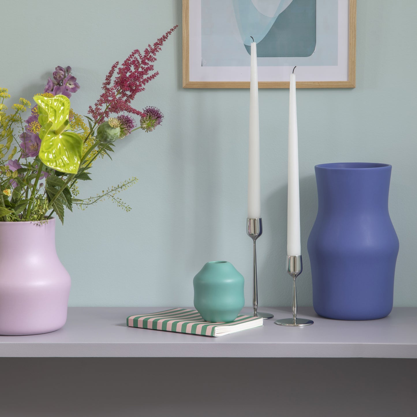 Dorotea Iris Blue Vase