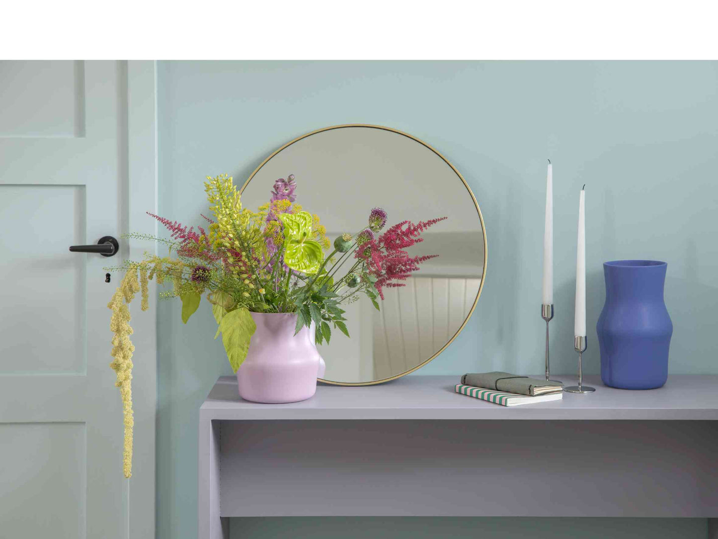 Dorotea Iris Blue Vase