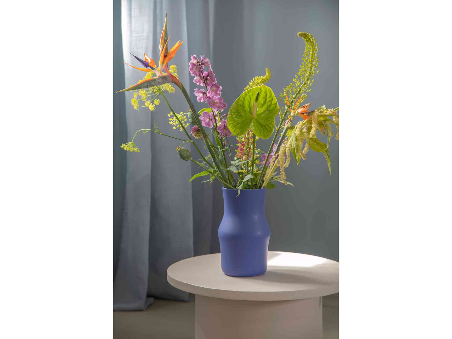 Dorotea Iris Blue Vase