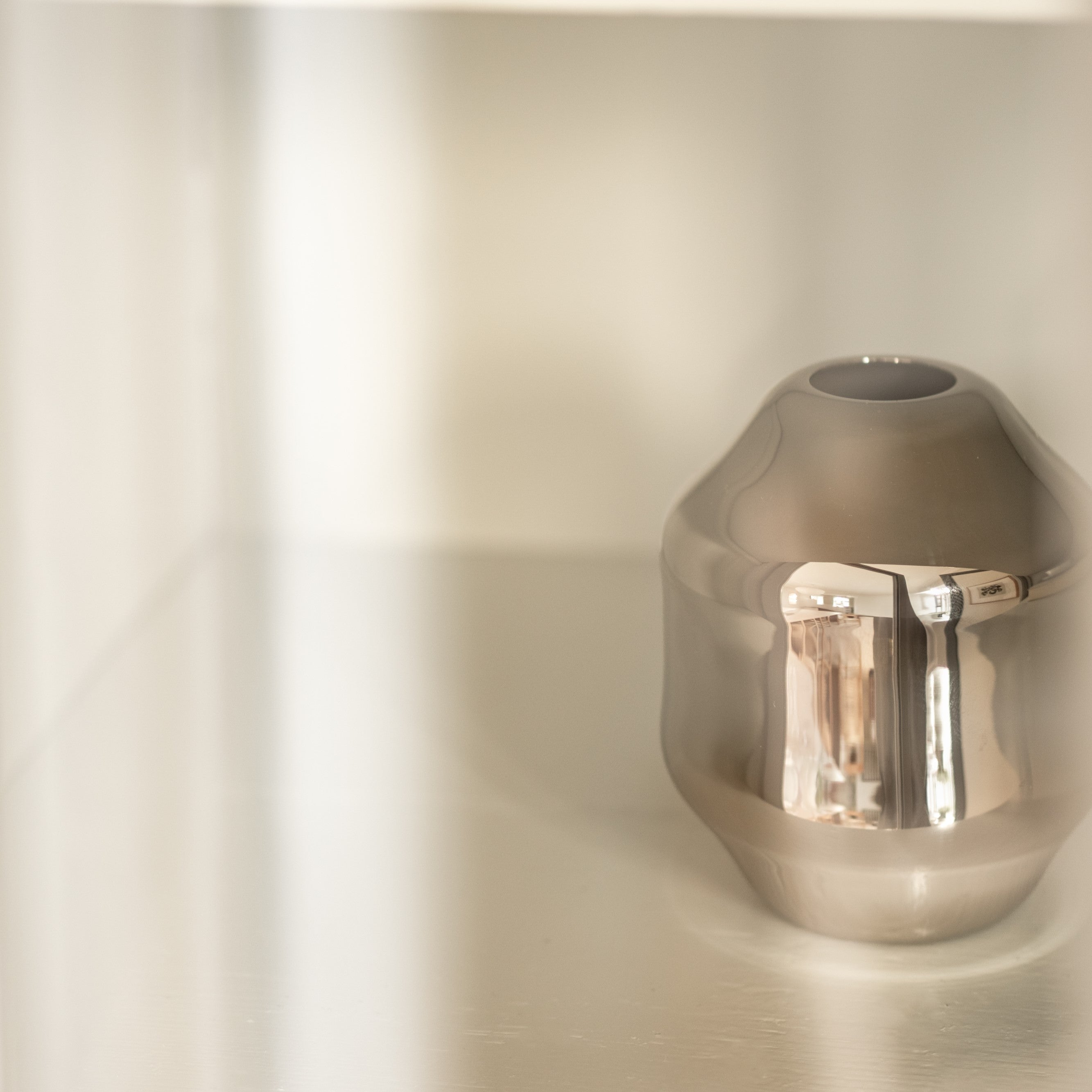 Dorotea Polished Steel Vase S