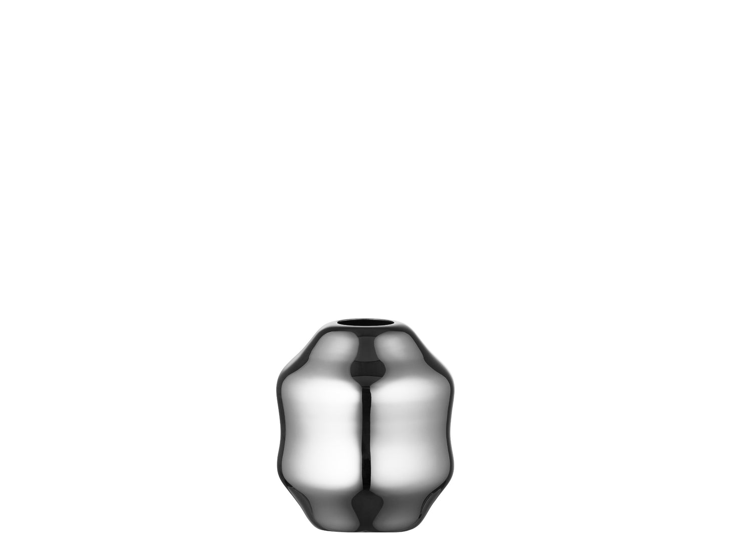 Dorotea Polished Steel Vase S