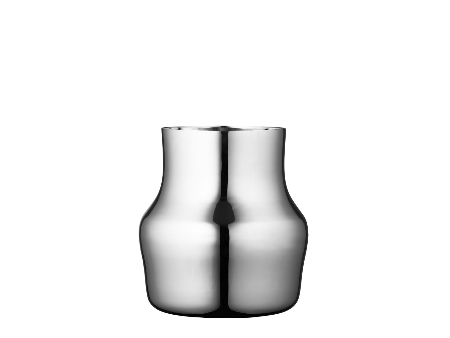 Dorotea Polished Steel Vase L